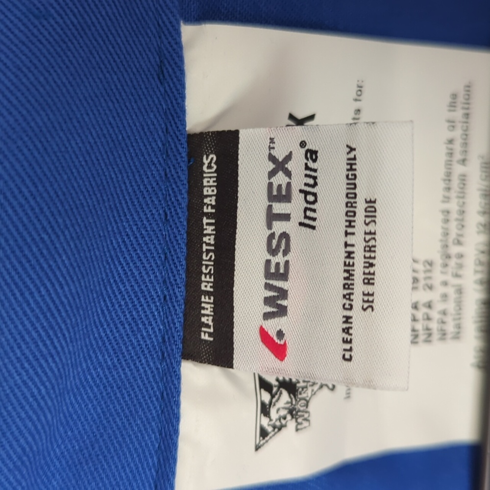 Blue Coveralls with Reflective Stripes - Picture 5 of 11